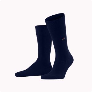 MicroBamboo Men's mid-calf socks-navy-front-thumbnail