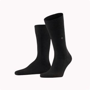 SuperBamboo Men's mid-calf socks-black-front-thumbnail